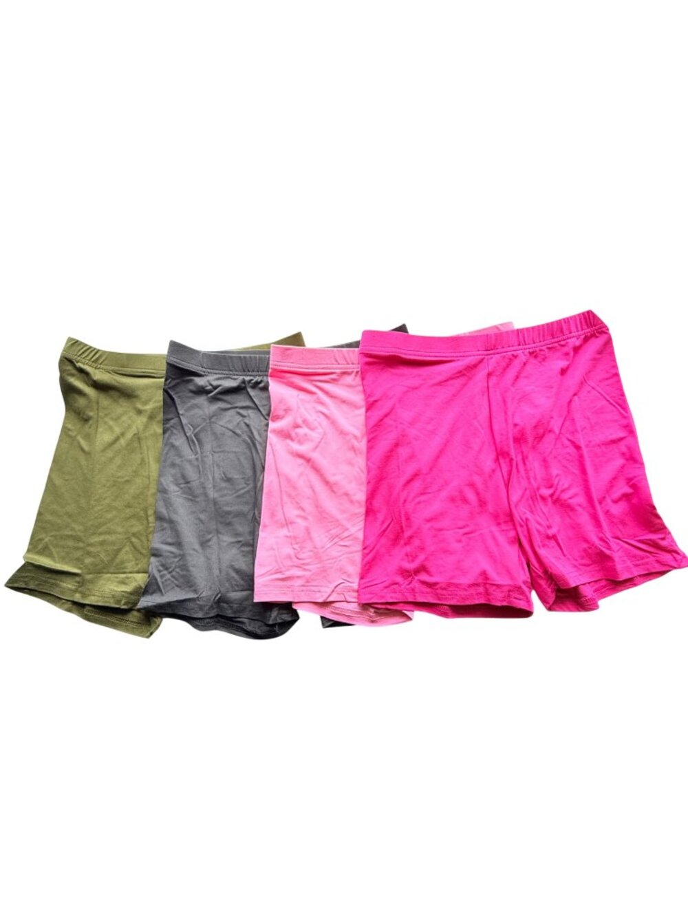 Womens Boxer Shorts Small 4-Pack Light Pink Dark Gray Olive Green Pink Stretch